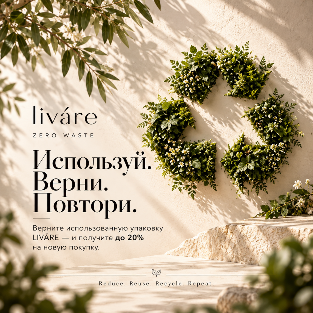 LIVÁRE Zero Waste — Используй. Верни. Повтори.